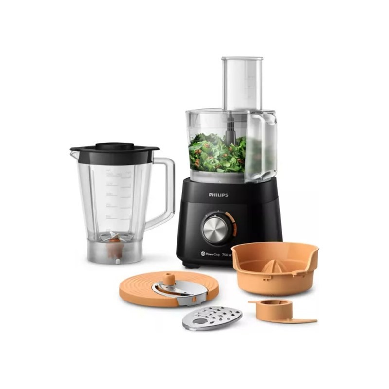 Philips HR7302/90 1.5L 750W 6-Accessory Food Processor