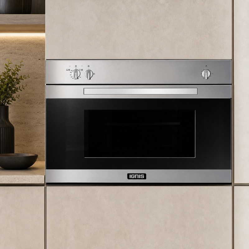 IGNIS XL FG 90 GGXL TF 90cm Built-In Gas Oven - Stainless Steel