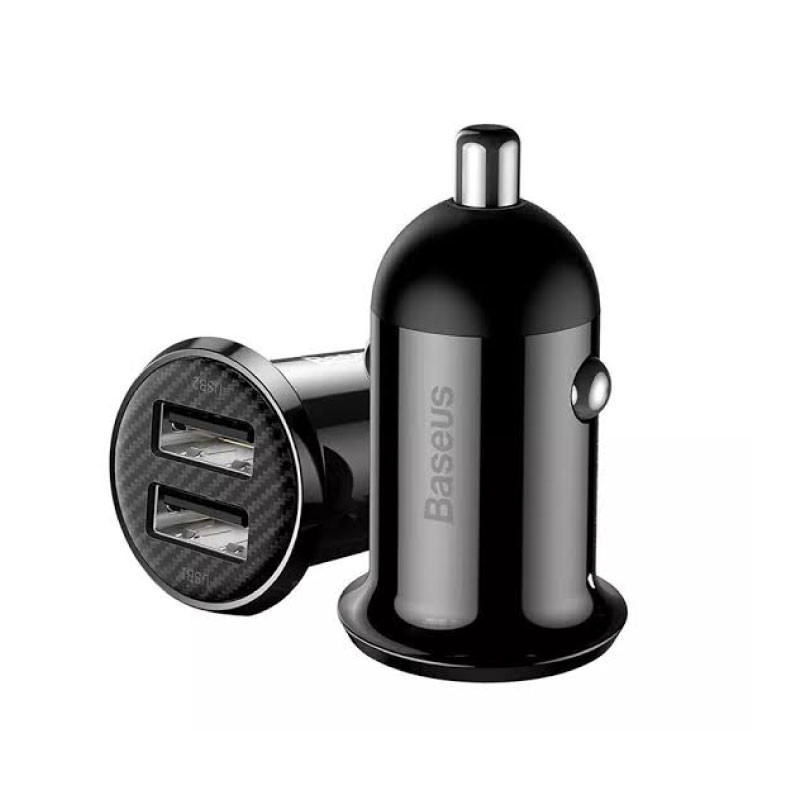 Baseus Grain Pro Car Charger (Dual USB 4.8A ) Black