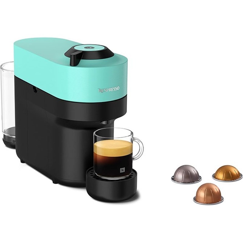 Nespresso Vertuo Pop GCV2 0.6L 1260W Coffee Machine Aqua Mint