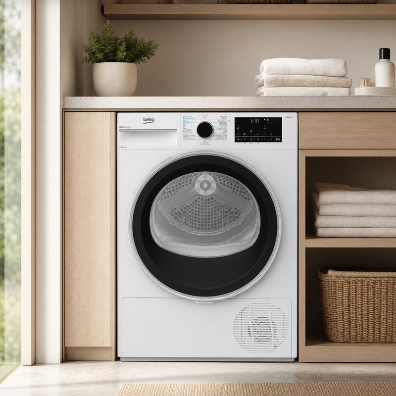 BEKO B5T68253-TAX 8kg Heat Pump Dryer with 15 Programs - White