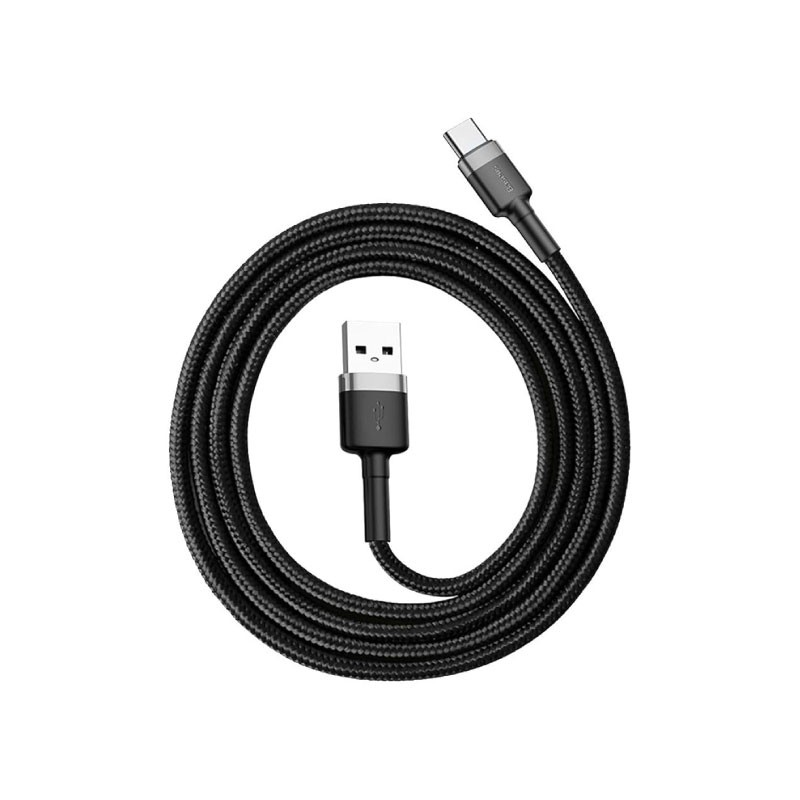 Baseus cafule Cable USB For Type-C 3A 1m Gray+Black