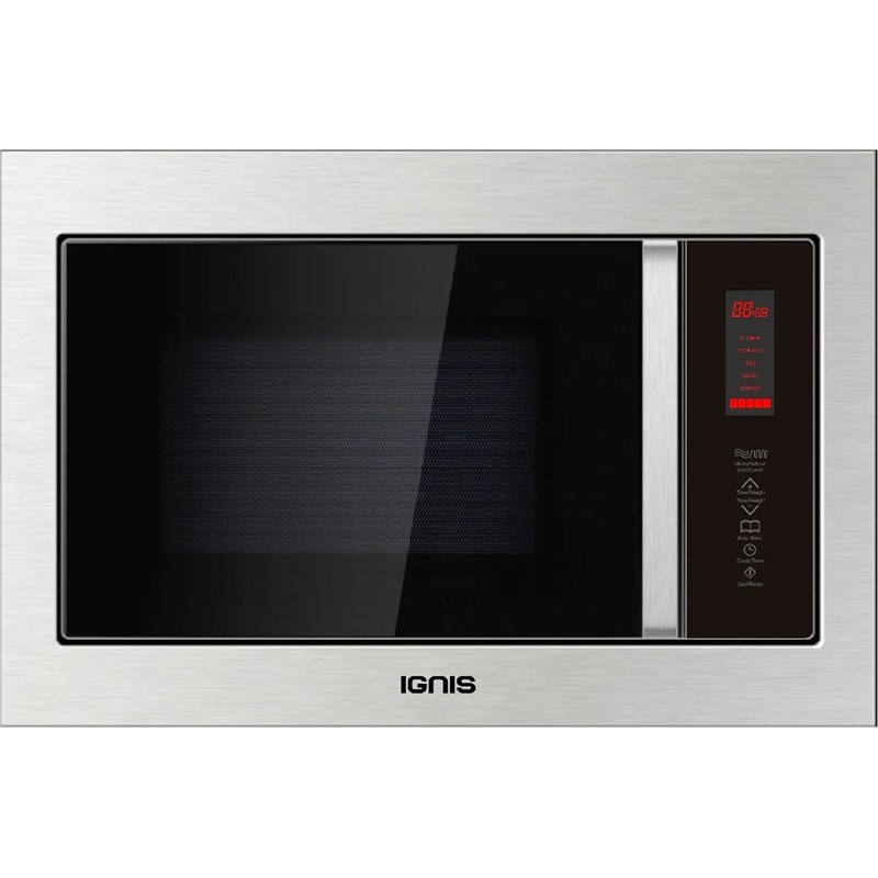 IGNIS MJI319GDXF 31L 900W Built-In Microwave with 1200W Grill Stainless Steel