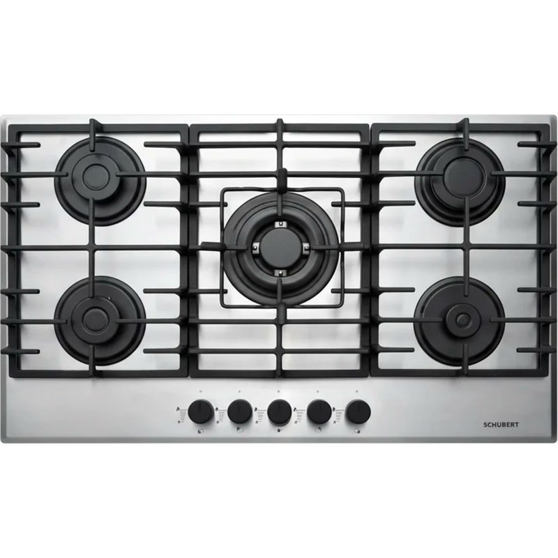 Schubert ORION A9501 ID 90 cm 5-Burner Built-in Gas Hob Stainless Steel