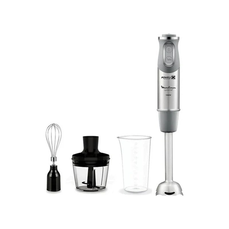 Moulinex Quickchef Lite DD656D27 1000W 20-Speed Hand Blender with Chopper and Whisk