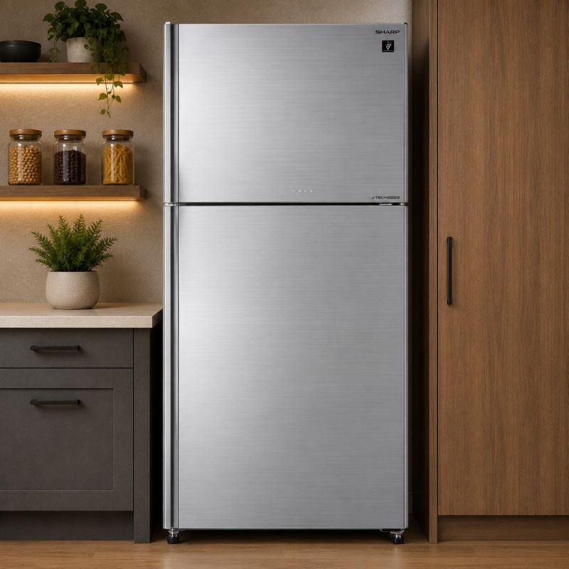 SHARP SJ-GV69G-SL Refrigerator 538L No Frost - Silver