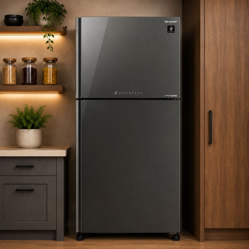 SHARP SJ-GT760S-SL1 Refrigerator 594L No Frost with J-Tech Inverter - Silver