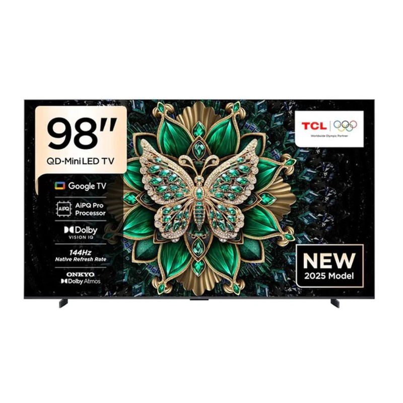 TCL 98C6K 98-Inch Premium QD-Mini LED 4K Google TV 144Hz