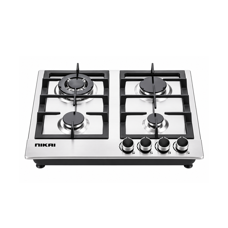 Nikai NGH3005N 4-Burner Stainless Steel Built-In Gas Hob