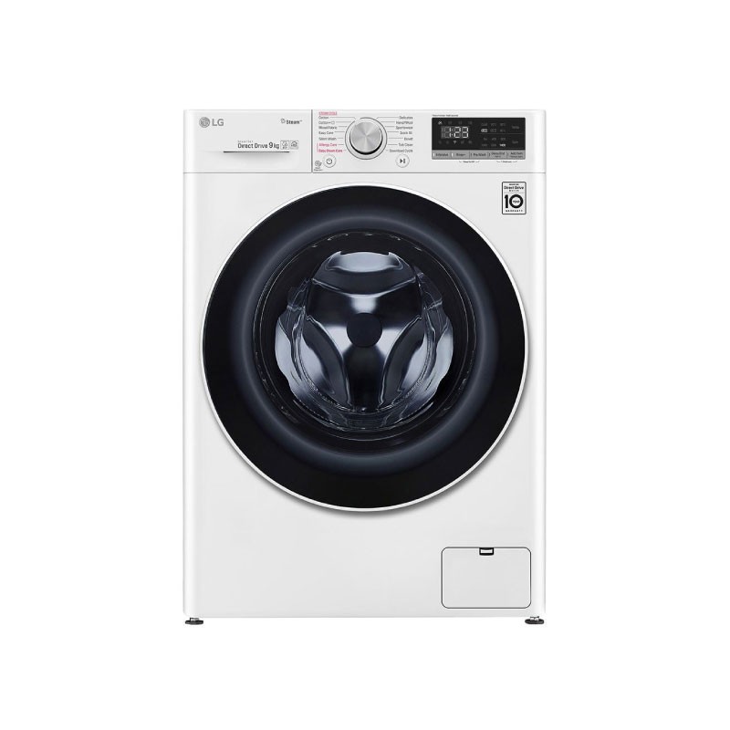 LG F4V5VYP0W 9kg 1400 RPM AI DD Steam Wi-Fi Washing Machine