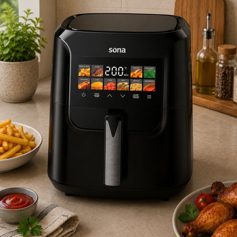 SONA SAF-9808 Air Fryer 8L 1800W