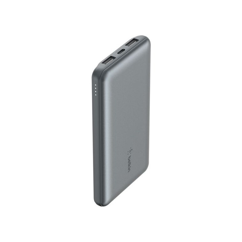 Belkin BoostCharge BPB011BTGY 10000mAh 15W 3-Port Power Bank Space Gray