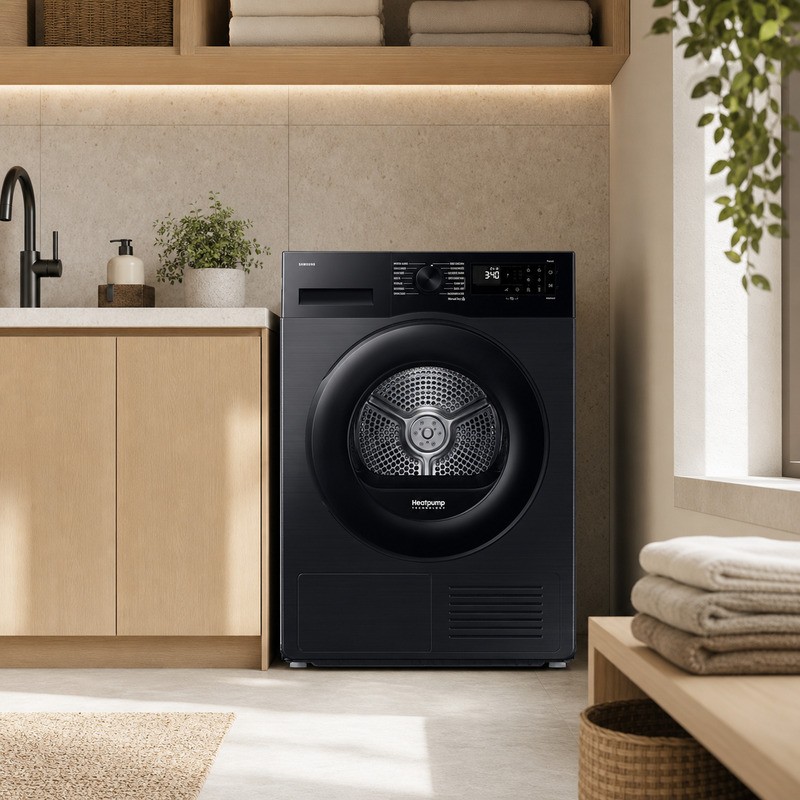 Samsung DV90DG52A0ABEU 9kg Heat Pump Dryer with Smart Control - Black