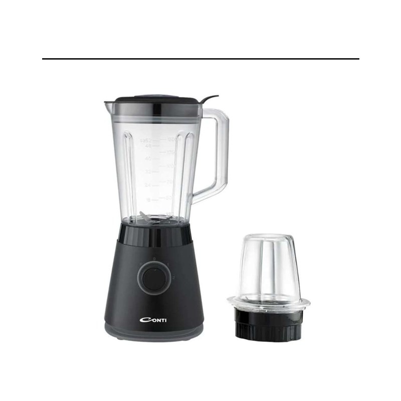CONTI TB1068-BK 600W 1.5L Blender with Grinder & Extra Jar
