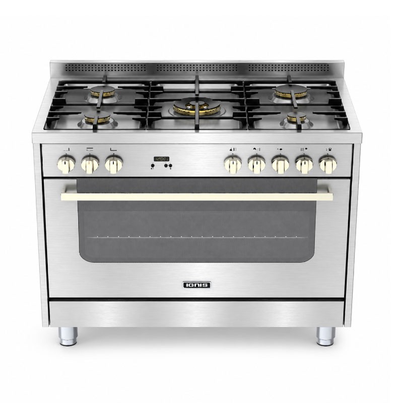 IGNIS GPD 194 F2 LX Professional Gas Cooker 90cm - Stainless Steel