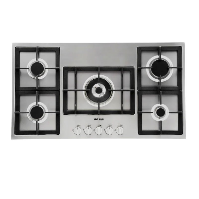 CONTI HGF 95005 IX 90 cm 5-Burner Built-in Gas Hob Stainless Steel