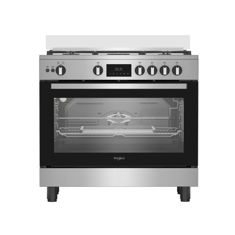 WHIRLPOOL WR90 GGF 33229 XNA Gas Cooker 90cm - Stainless Steel