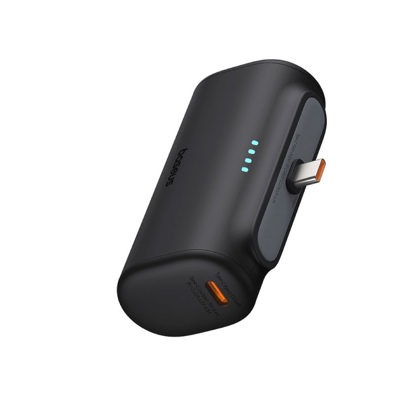 OS-Baseus Compact Fast Charging Power Bank Type-C Edition 5000mAh 20W Cluster Black