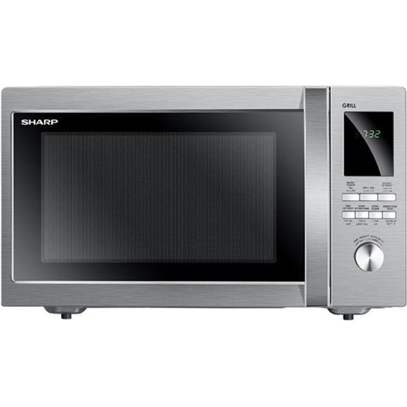 Sharp R-45BR(ST) 43L 1100W Solo Microwave Silver