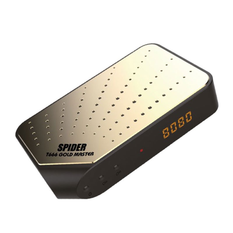 SPIDER T666 GOLD Full HD 1080P Receiver - Gold / Black