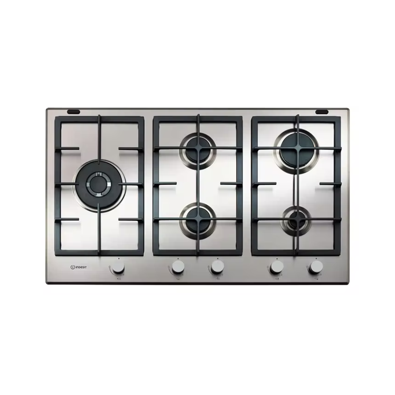 Indesit IN 9522 IX 90cm 5-Burner Stainless Steel Built-In Gas Hob