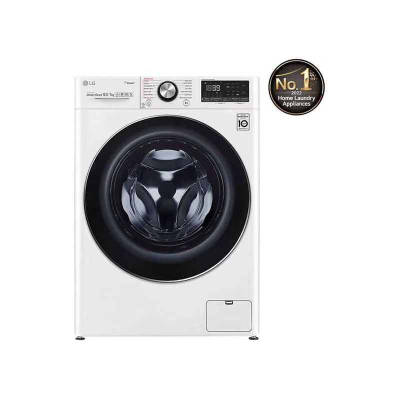 LG F4V9RCP2W 10.5kg Wash / 7kg Dry 1400 RPM AI DD Wi-Fi Washer Dryer