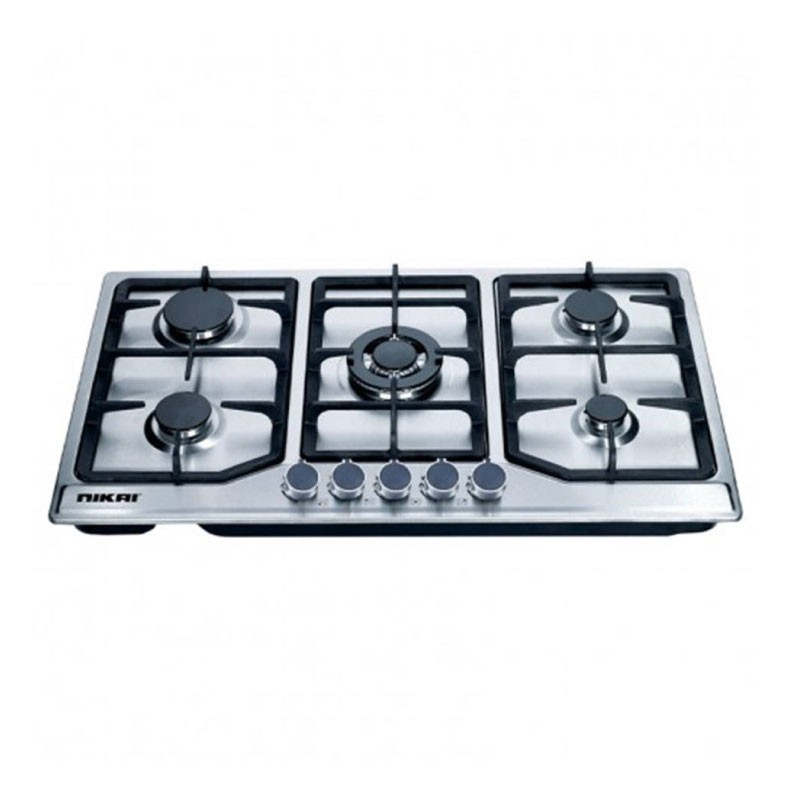Nikai NGH5005N 5-Burner Stainless Steel Built-In Gas Hob