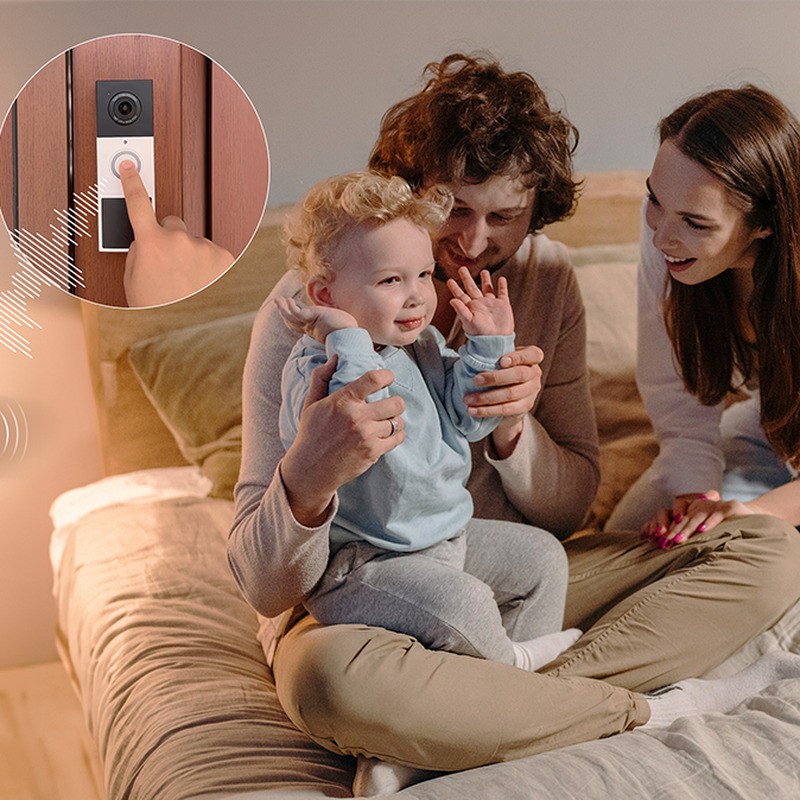 Tapo D210 Smart Video Doorbell Camera 2K 3MP - Black