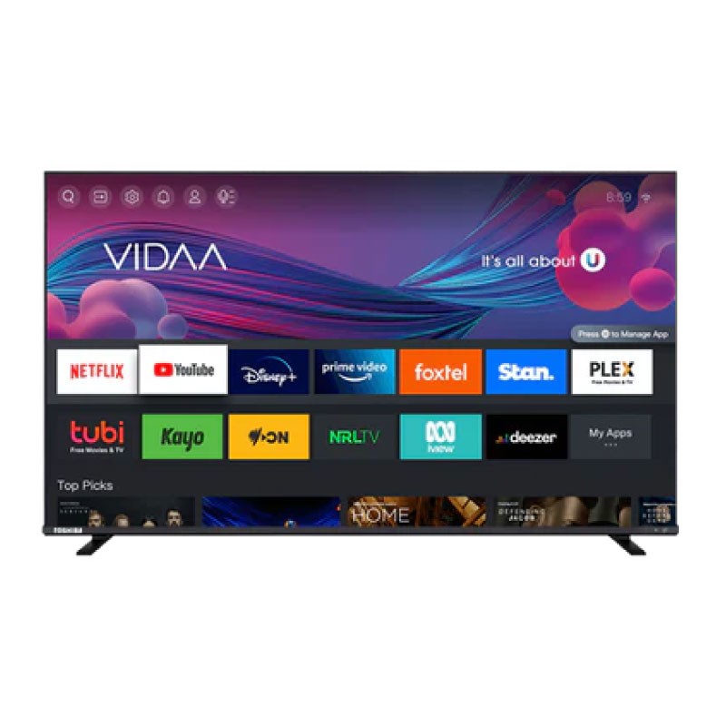 Toshiba 55C350MW 55-Inch 4K UHD Smart VIDAA U5 TV with Built-in Receiver