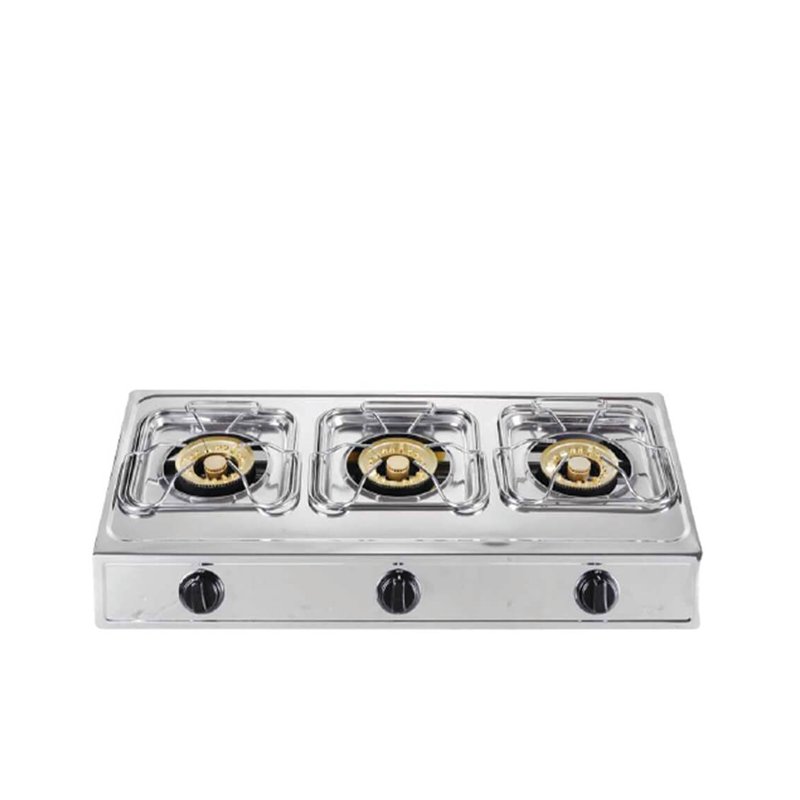 Union Touch 8305 3-Burner Gas Cooker Stainless Steel