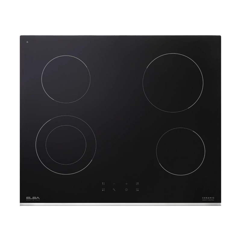ELBA EVC 604 XF 60cm 4-Zone Black Vitroceramic Built-In Hob