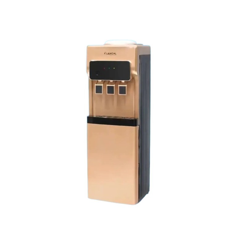 lexical LWD-6004-9 Hot & Cold Freestanding Water Dispenser with Storage Cabinet Champagne