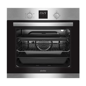 SIMFER B6106CERIM 60cm Built-In Electric Oven 58L - Black and Inox