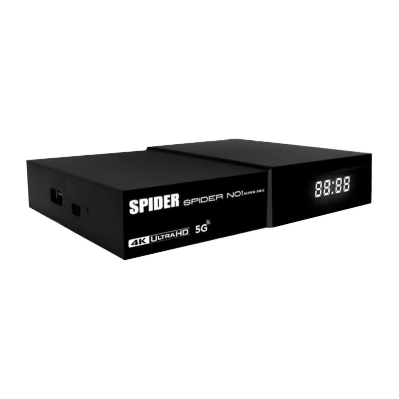 SPIDER NO1 SUPER PRO 4K Android Receiver - Black