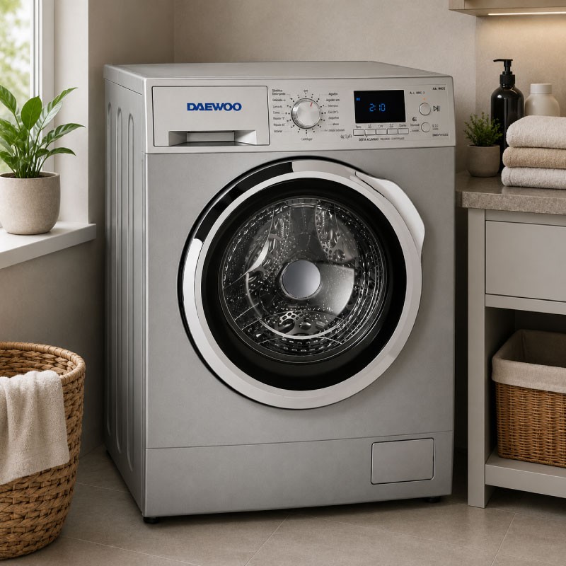 DAEWOO DE-FM12CI Automatic Washing Machine 10.5KG 1200RPM - Silver