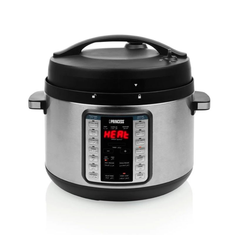 Princess 271967 10L 1350W Electric Pressure Cooker with 14 Programs