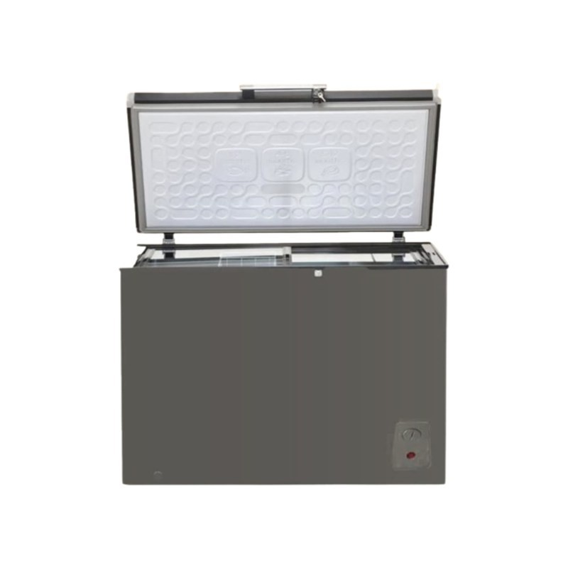Union Touch UT-250 199L Glass Door Chest Freezer Silver