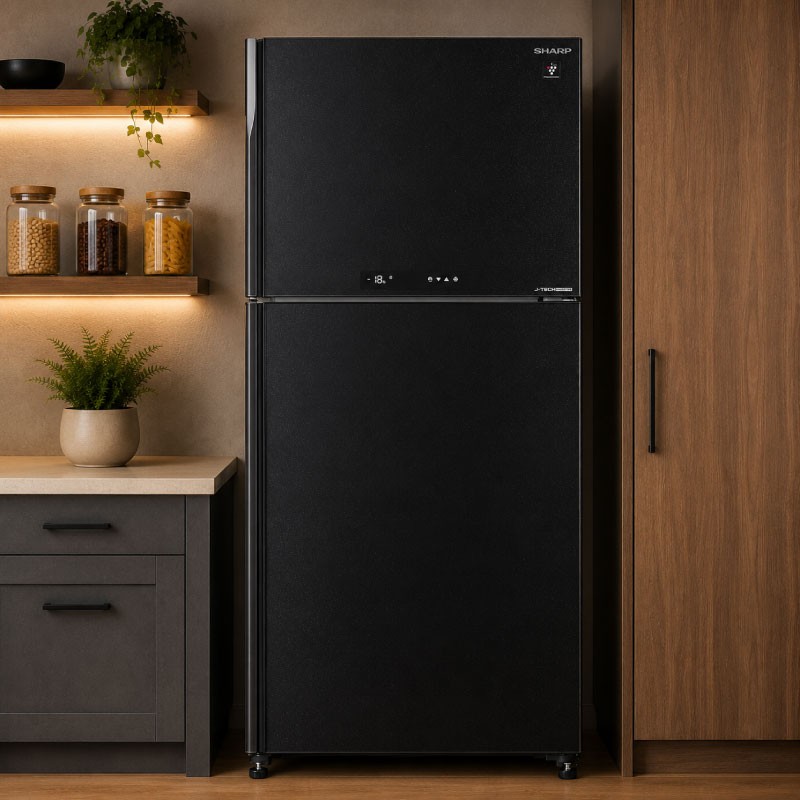 SHARP SJ-PV69G-BK Refrigerator 538L No Frost - Black