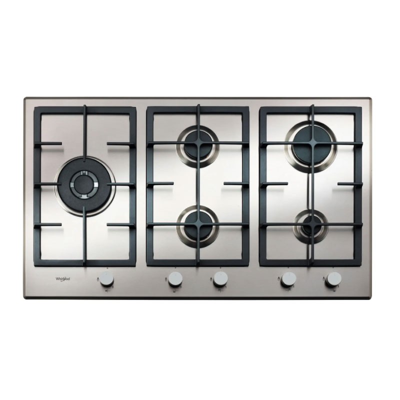 Whirlpool GMWL 928/IXL 90 cm 5-Burner Built-in Gas Hob iXelium Stainless Steel