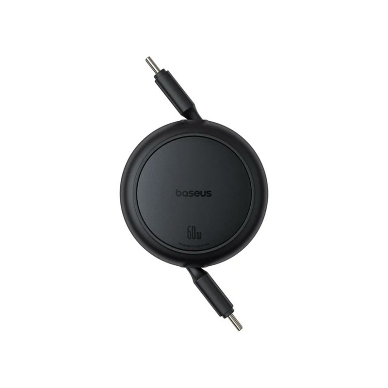 Baseus Free2Pull Mini Charging Cable USB-C to USB-C 60W 1m Cluster Black