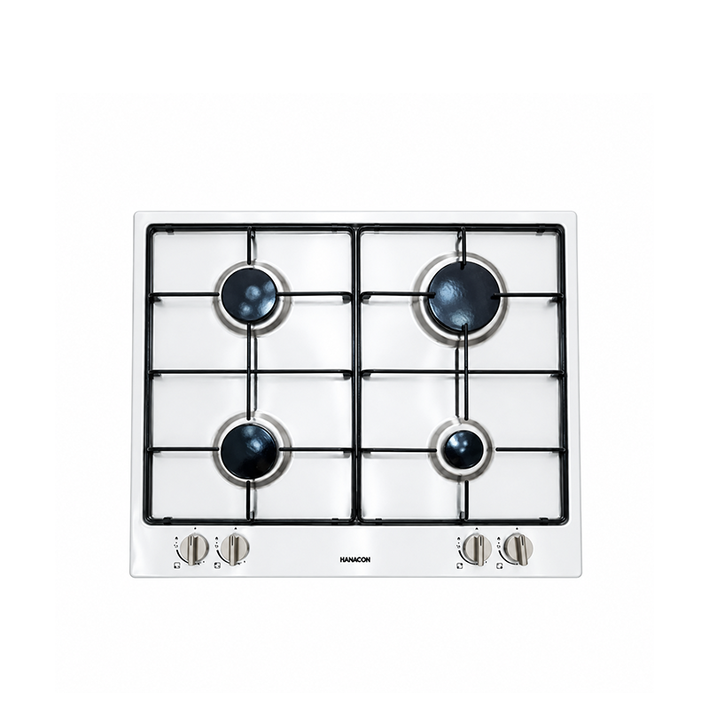 Thomson TH6G4/W 60cm 4-Burner White Built-In Gas Hob