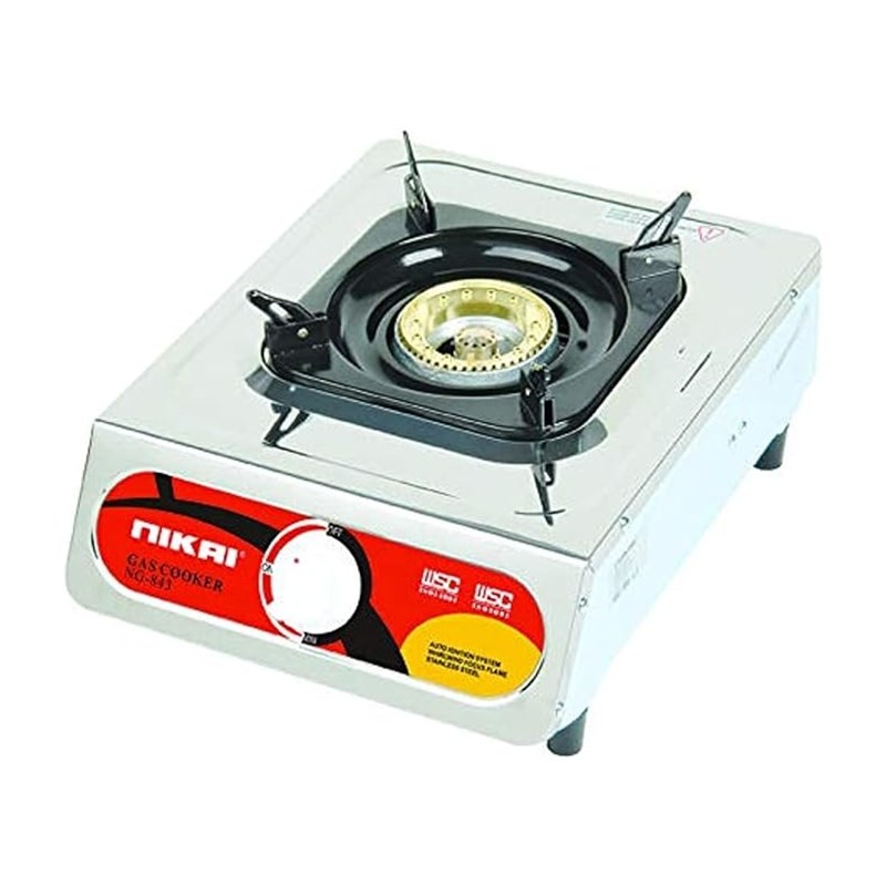 Nikai NG843 Single Burner Stainless Steel Gas Stove