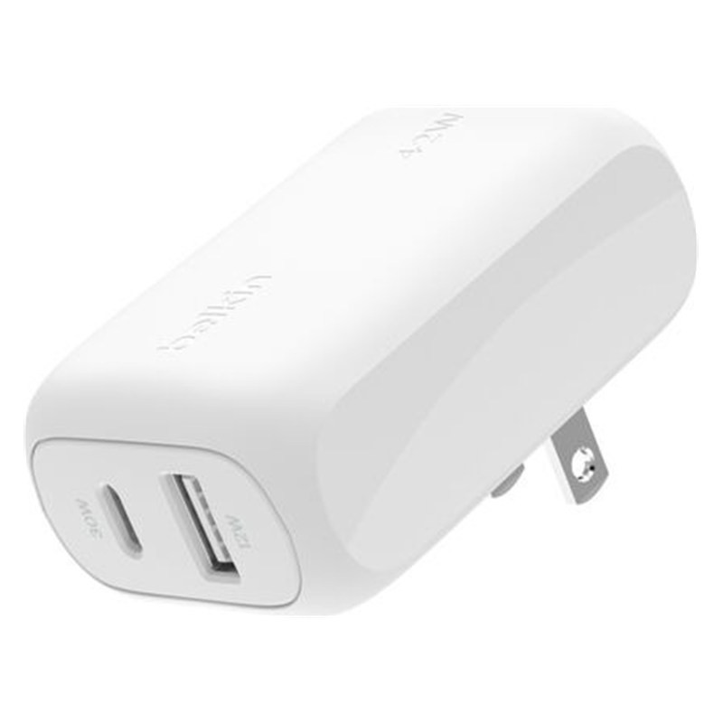 Belkin BoostCharge WCB009VFWH 42W Dual USB-C & USB-A Wall Charger