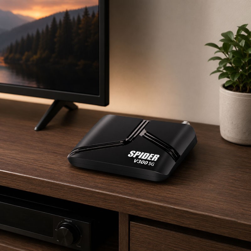 SPIDER V300 GOLD 5G 4K Android Receiver - Black