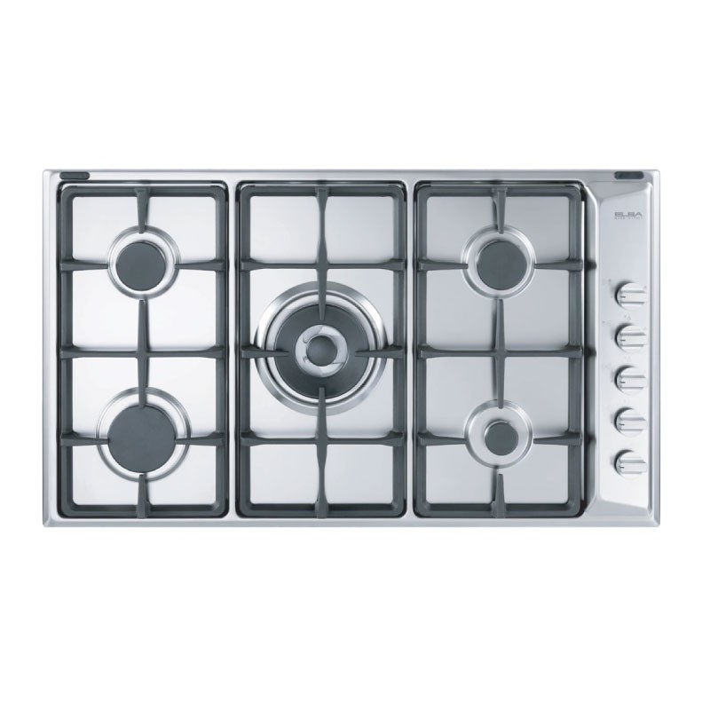 ELBA EN95-545 XD 90cm 5-Burner Stainless Steel Built-In Gas Hob