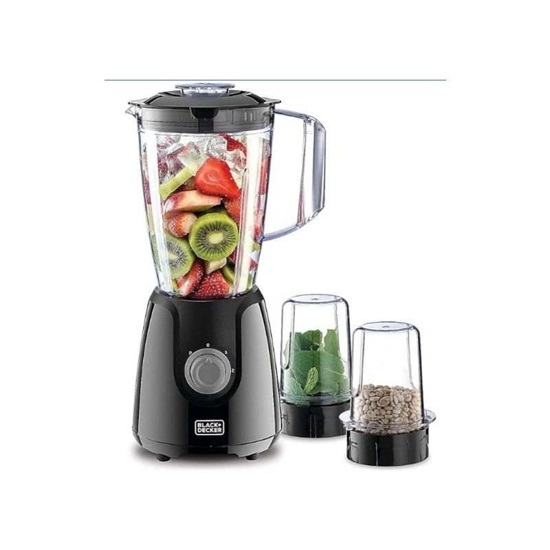 BLACK+DECKER BX440-B5 400W 1.5L Blender with 2 Mills