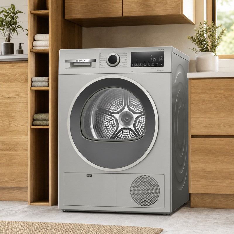 Bosch Dryer WQG1420 9KG A Plus Plus Silver