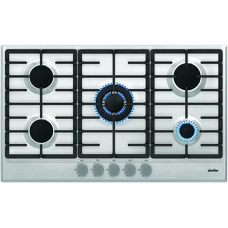 Simfer H9503 VGRM 90cm 5-Burner Inox Built-In Gas Hob