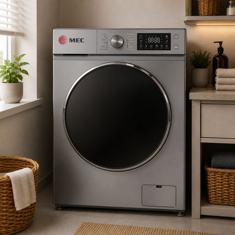 MIC WF914M65BD Automatic Washing Machine 9KG 1400RPM - Grey / Silver