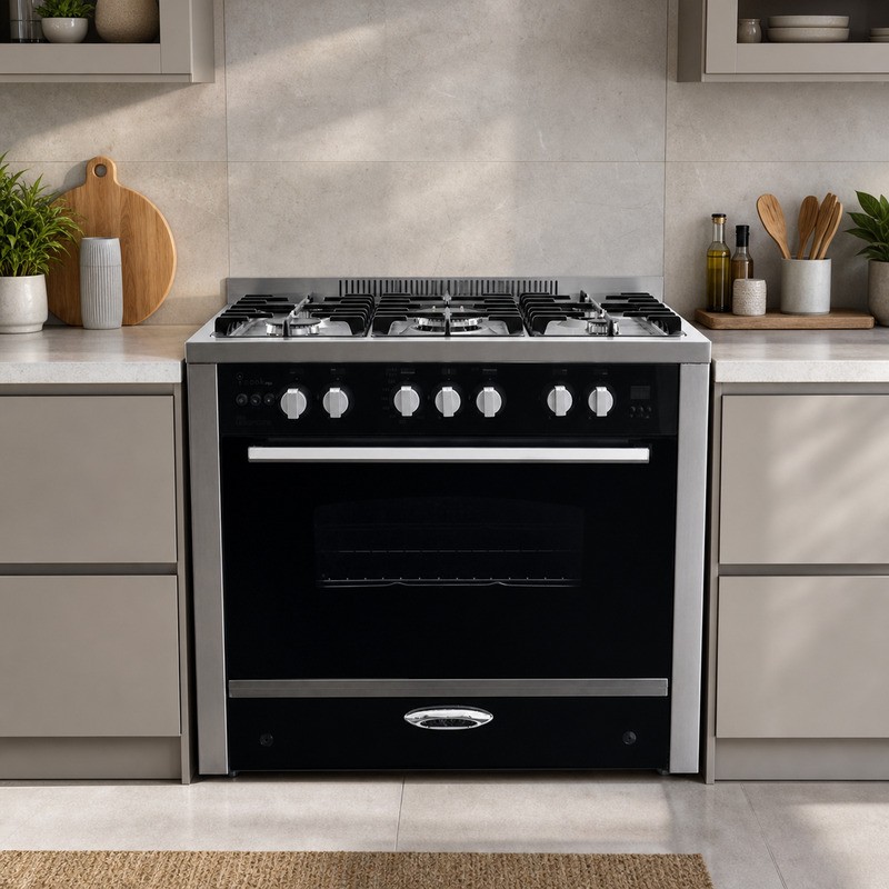 UNIONAIRE Phantom CC511-C6090SS 90cm Gas Cooker with 5 Burners - Stainless Steel